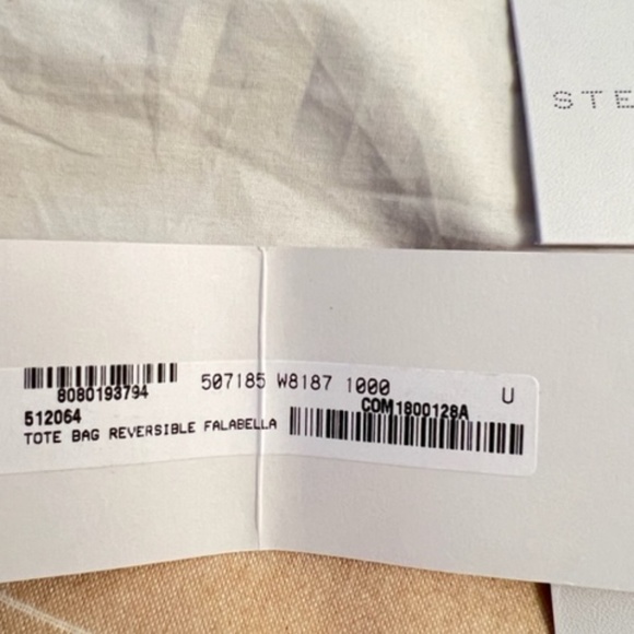 STELLA MCCARTNEY FALA BELLA TOTE - BLACK/REVERSIBLE CAMEL WITH SILVER HARDWARE - Picture 10 of 10